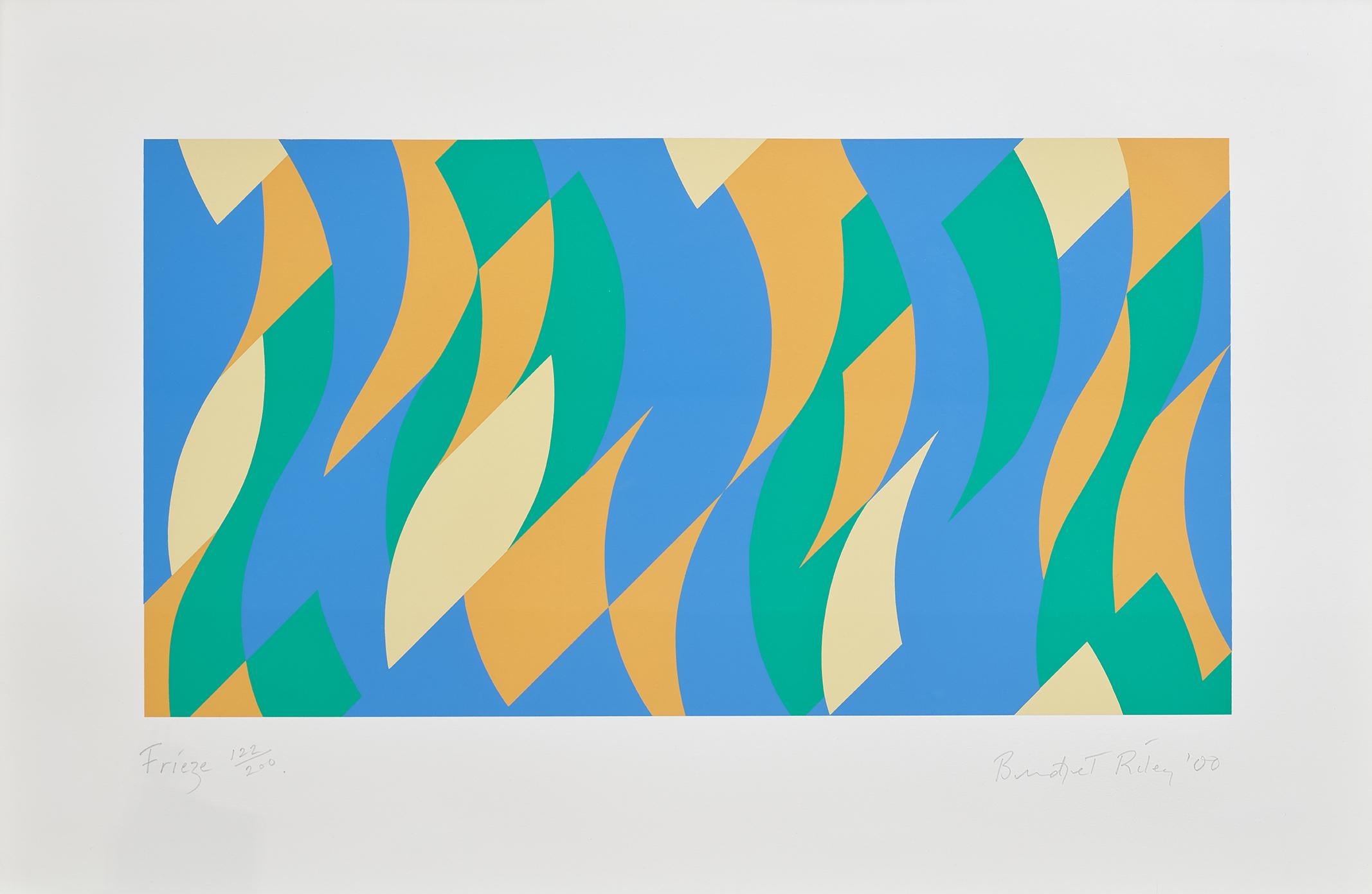 Frieze -- Serigrafia, arte astratta e op di Bridget Riley in vendita 1