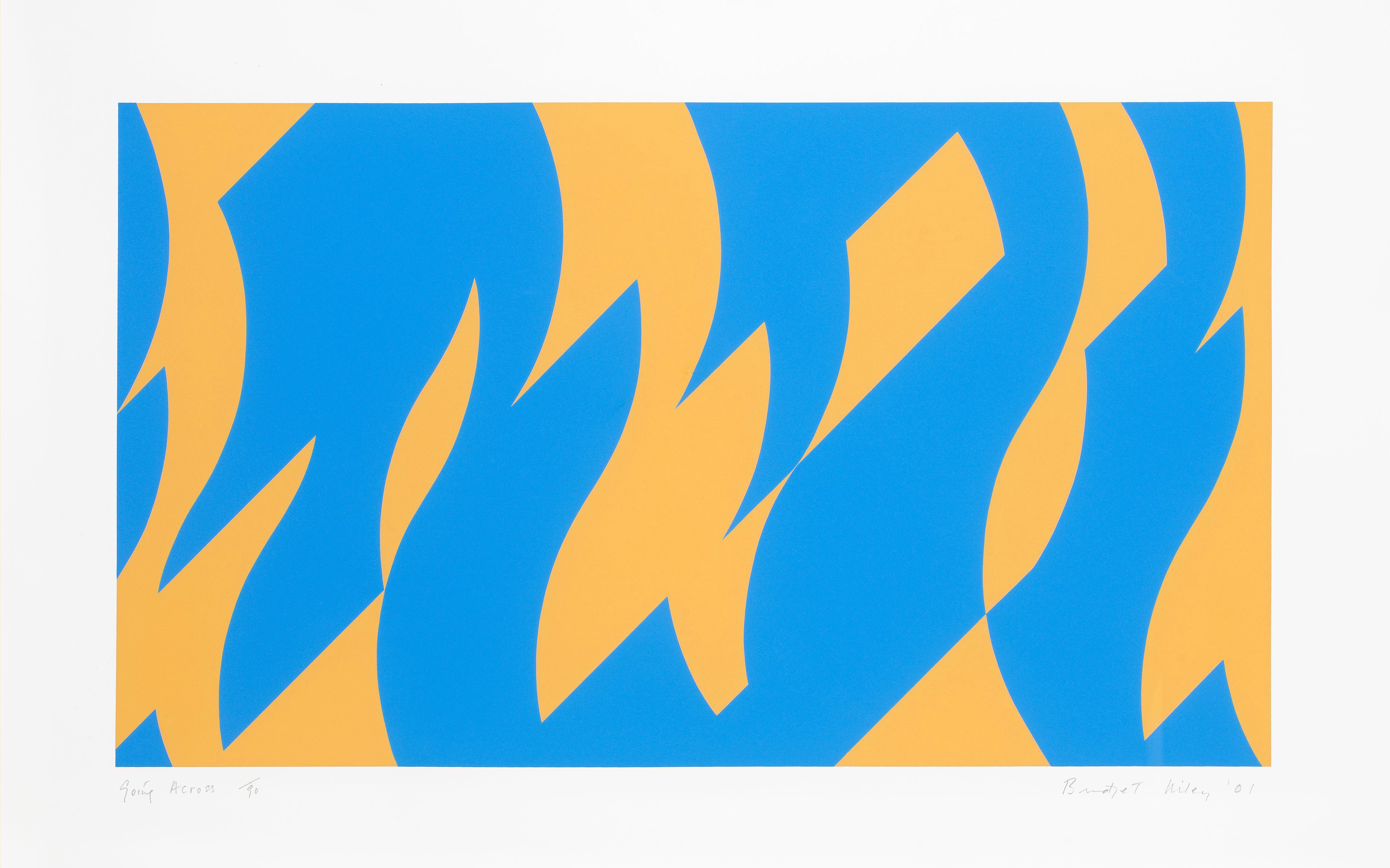 Abstract Print Bridget Riley - Traverser