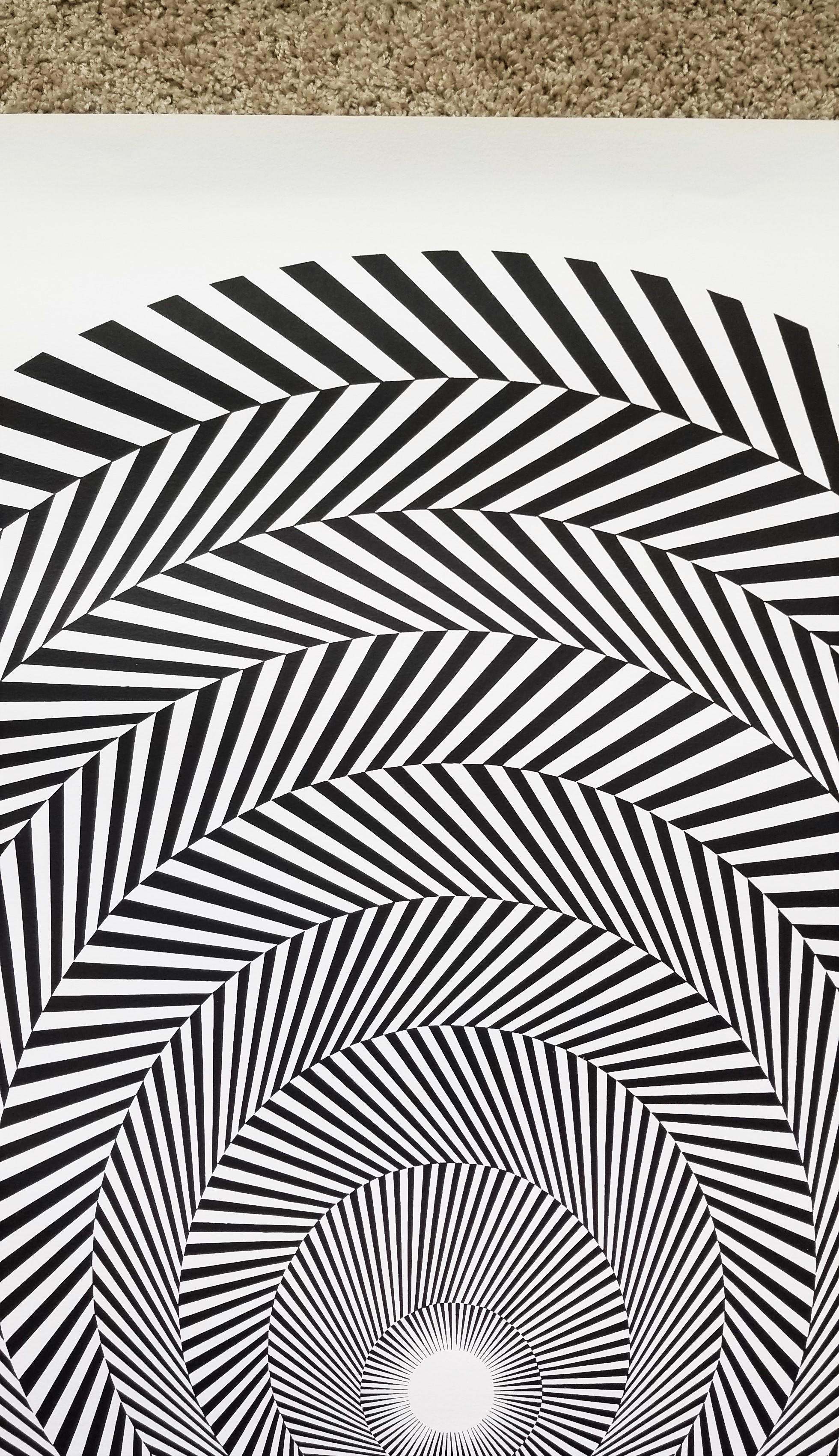 Hayward Gallery (Blaze 4) Poster /// Bridget Riley Abstract Geometric Striped Op For Sale 2