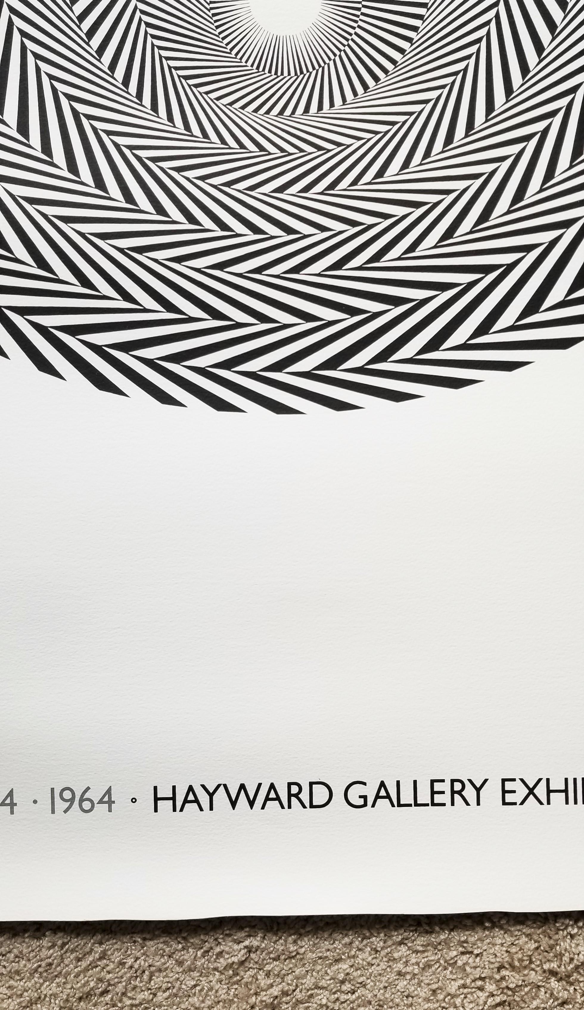 Hayward Gallery (Blaze 4) Poster /// Bridget Riley Abstract Geometric Striped Op For Sale 3