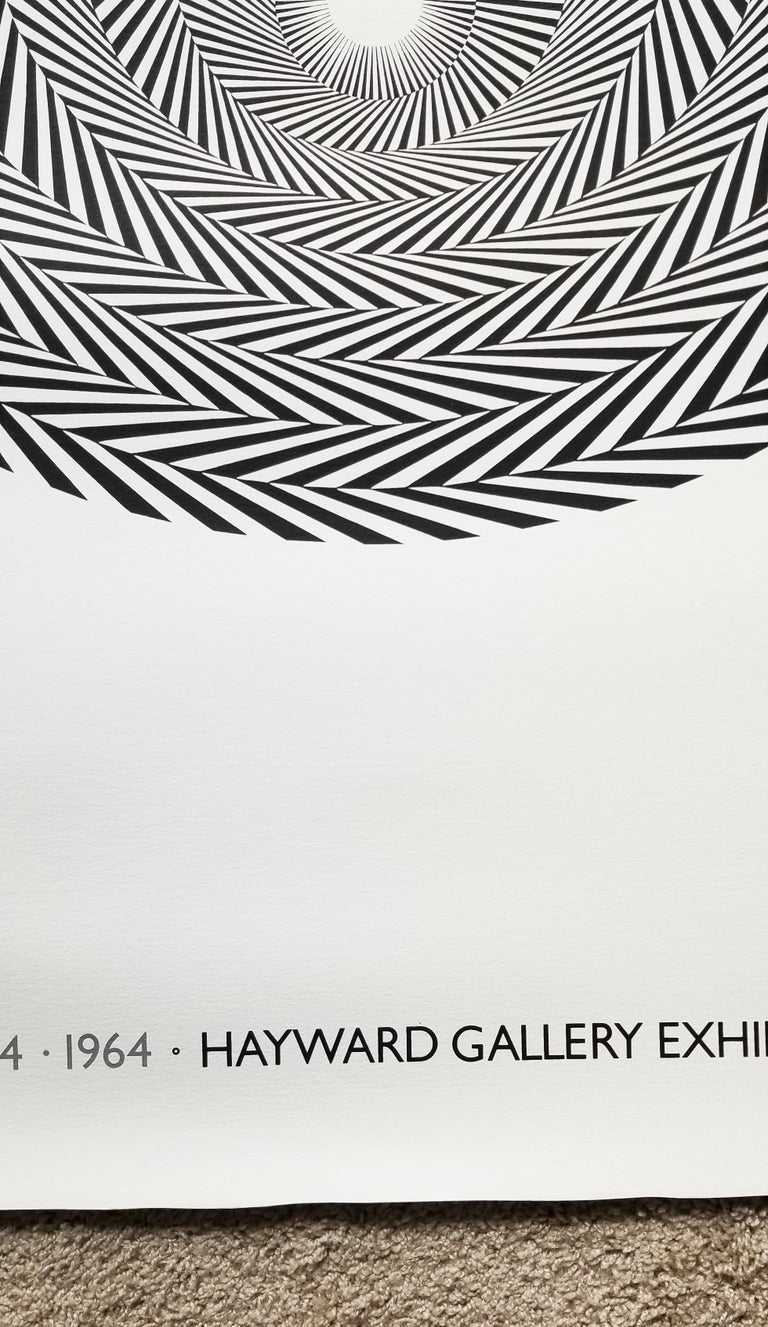 Hayward Gallery (Blaze 4) Poster /// Bridget Riley Abstract 