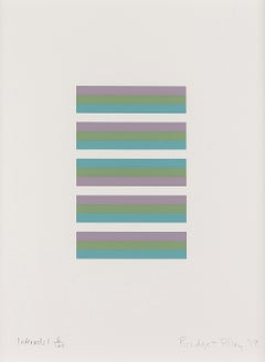 Intervals 1 -- Screen Print, Stripes, Patterns, Op Art by Brigdet Riley