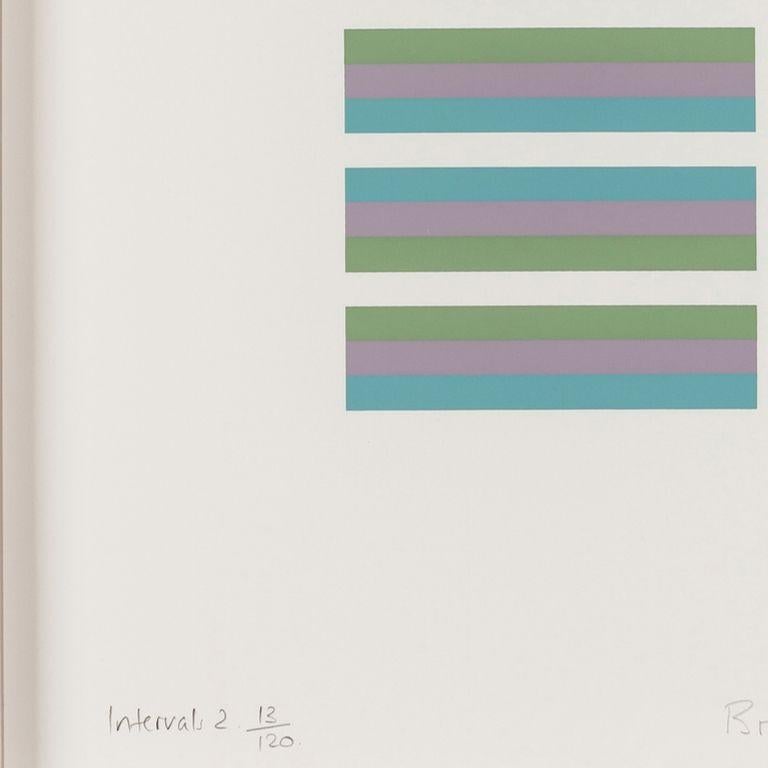 Intervals 2 -- Screen Print, Stripes, Patterns, Op Art by Brigdet Riley 1