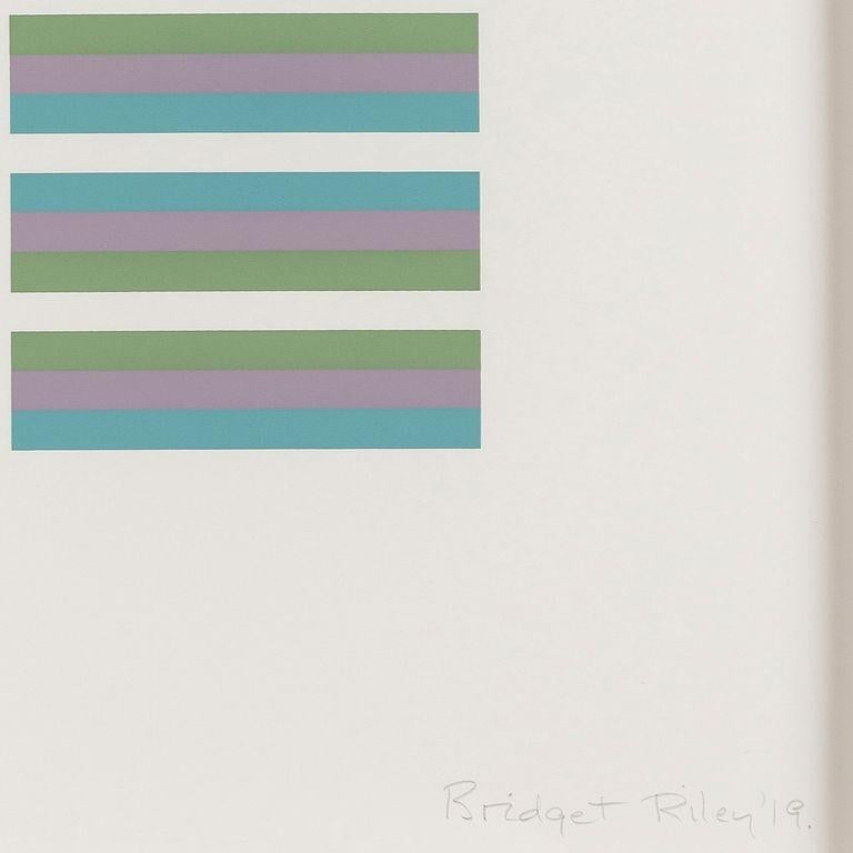 Intervals 2 -- Screen Print, Stripes, Patterns, Op Art by Brigdet Riley 2