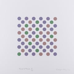 Measure for Measure -- Screen Print, Dots, Op Art by Bridget Riley