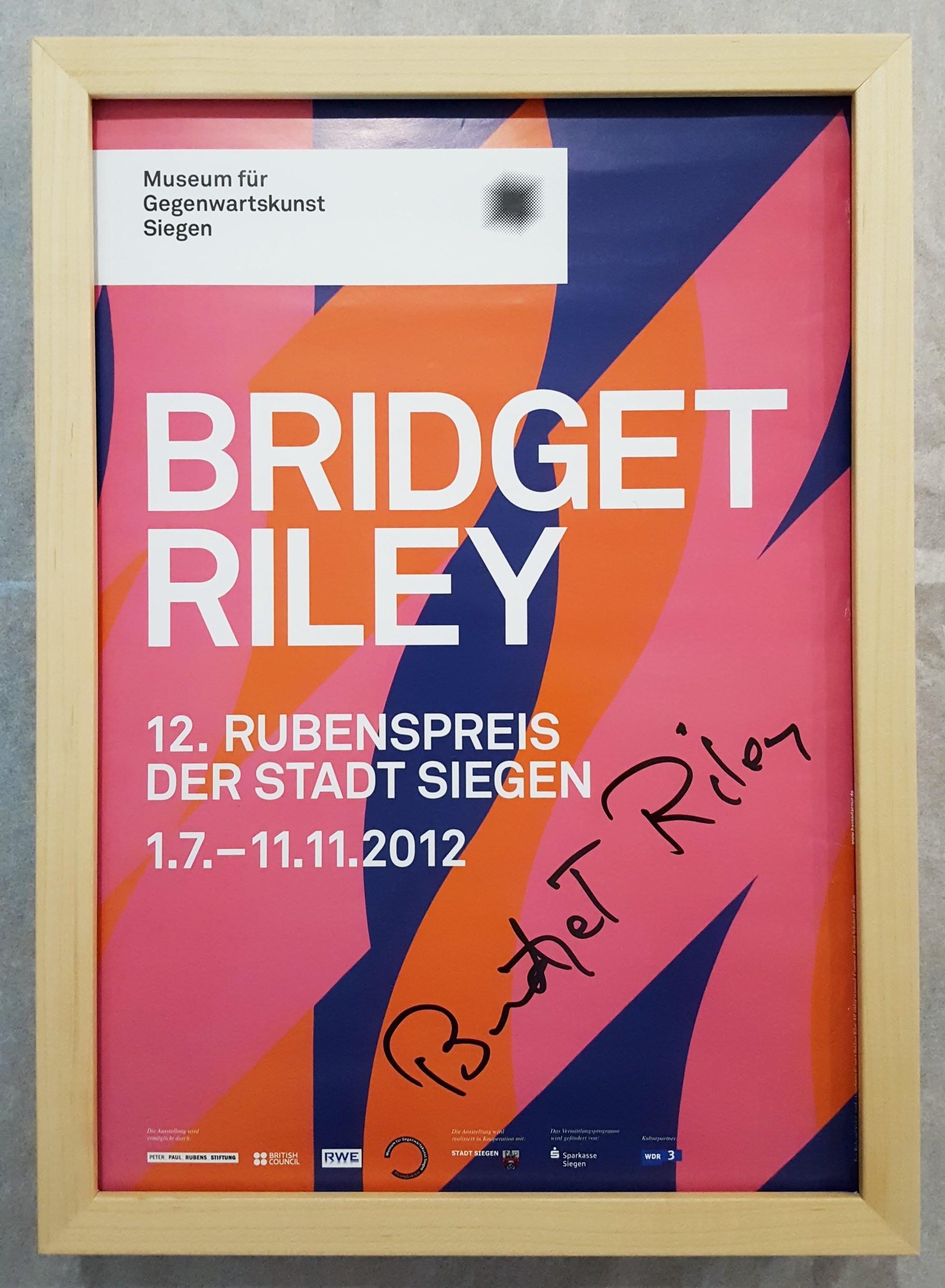 bridget riley exhibition poster