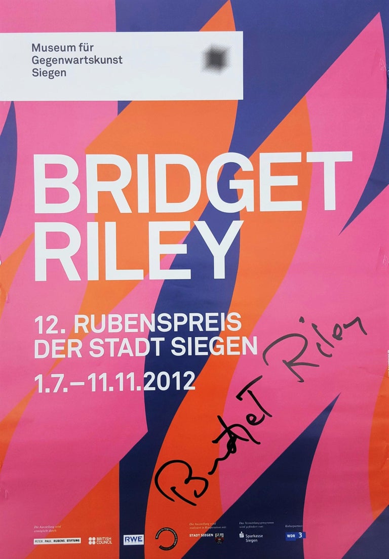 Museum für Gegenwartskunst Siegen (Two Reds with Violet) Poster (Signed)  For Sale at 1stDibs