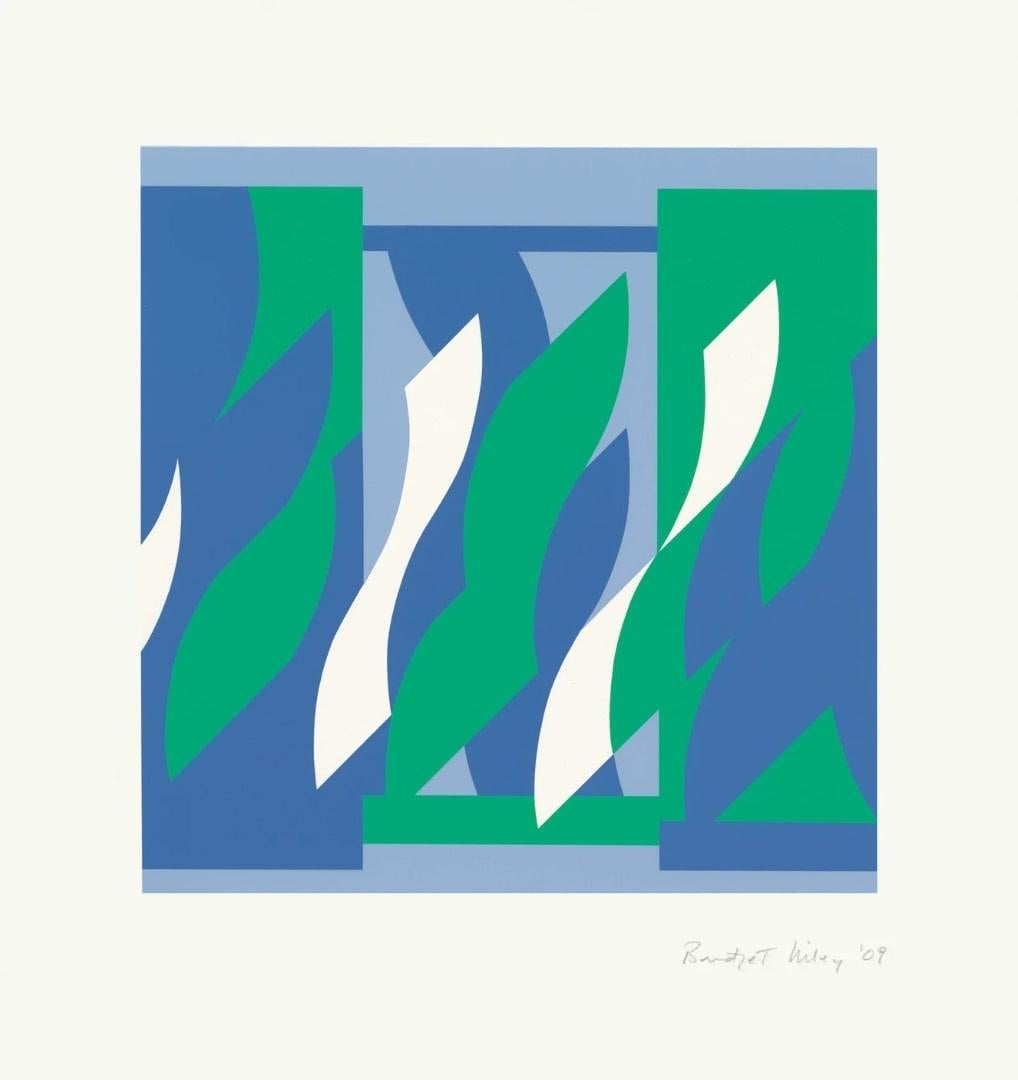 Places For Change -- Screen Print, Abstract, Op Art by Bridget RIley