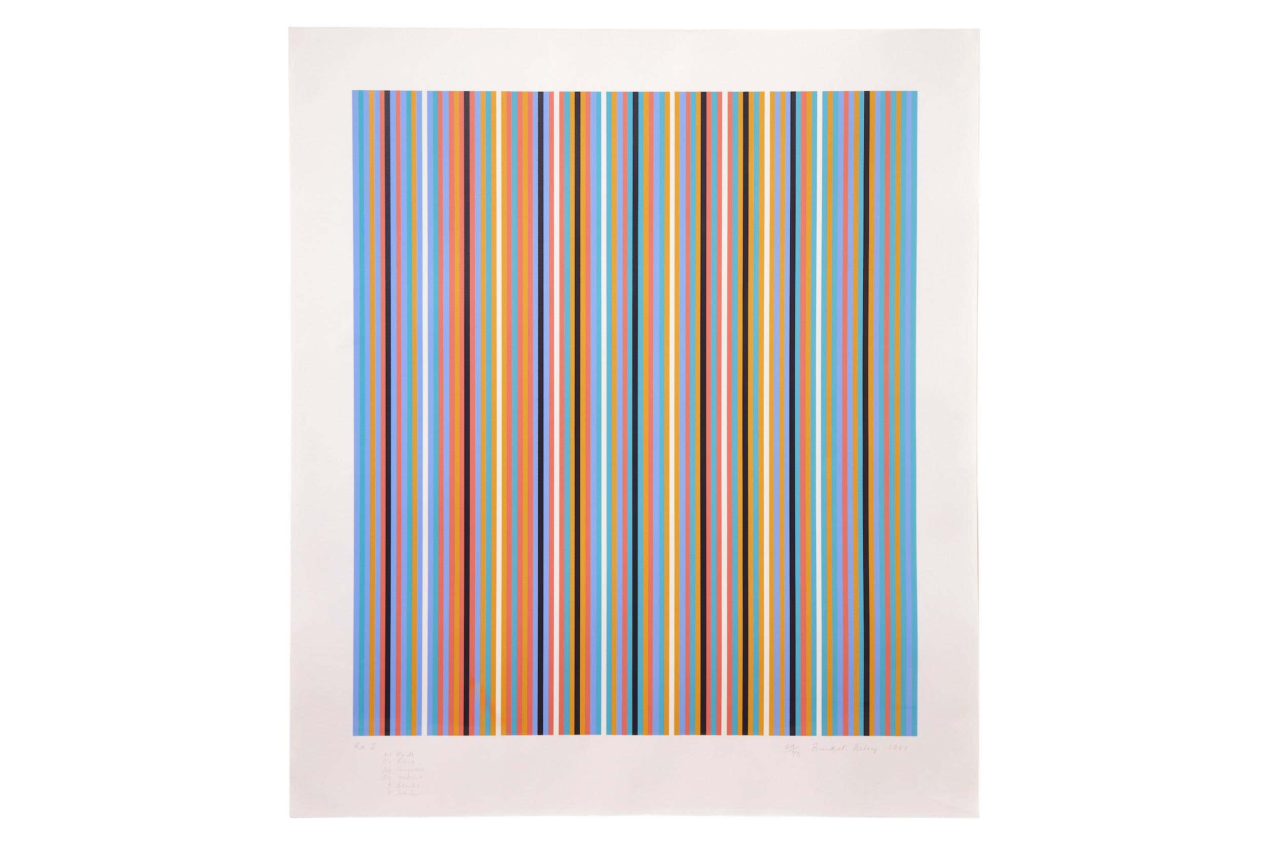 Bridget Riley Firebird Screen Print Abstract Op Art By Bridget Bridget Riley Firebird Screen Print Abstract Op Art By Bridget