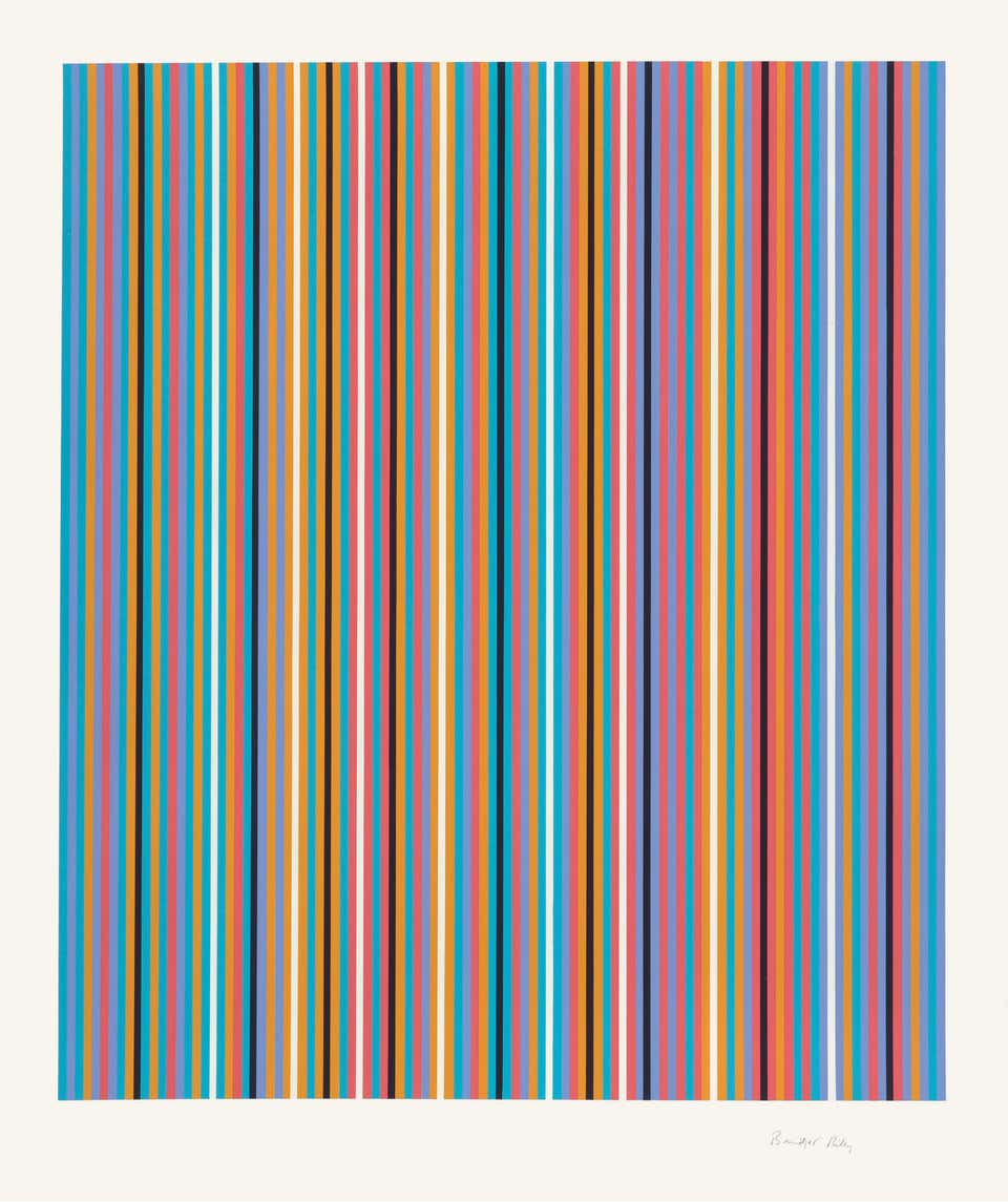 Bridget Riley - About Lilac - Screenprint, Abstract prints, Op Art ...