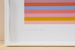 Rose Horizontal -- Screen Print, Stripes, Patterns, Op Art by Bridget Riley