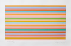 Rose Horizontal -- Screen Print, Stripes, Patterns, Op Art by Bridget Riley