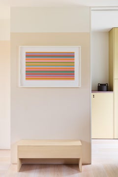 Rose Horizontal -- Screen Print, Stripes, Patterns, Op Art by Bridget Riley