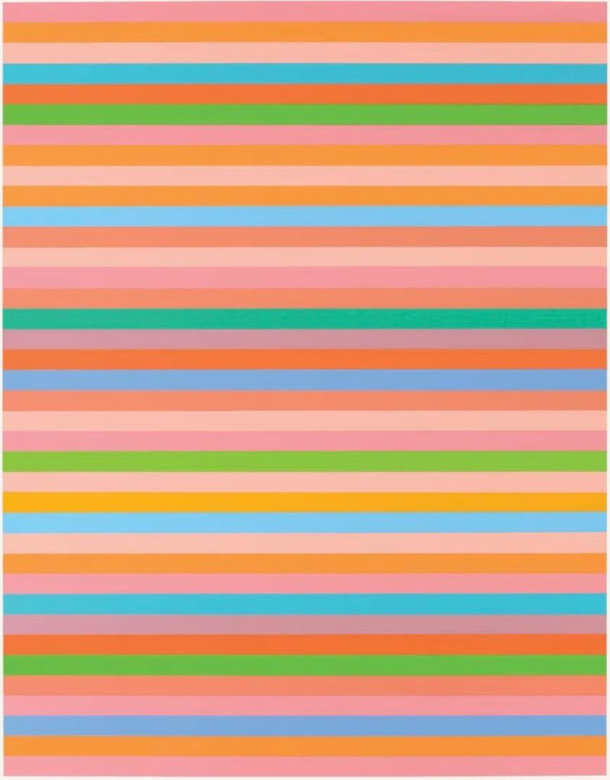 Bridget Riley Abstract Print - Rose Rose