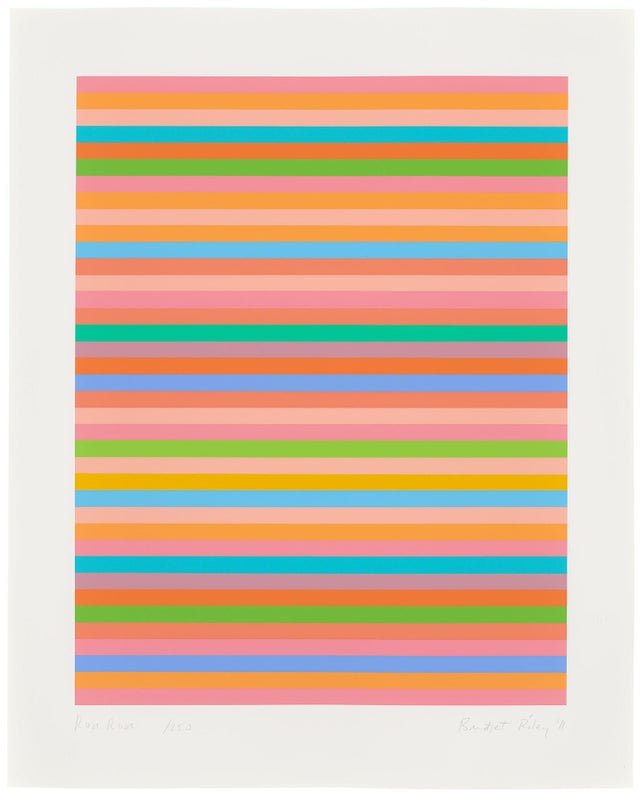 Bridget Riley Firebird Screen Print Abstract Op Art By Bridget Bridget Riley Firebird Screen Print Abstract Op Art By Bridget