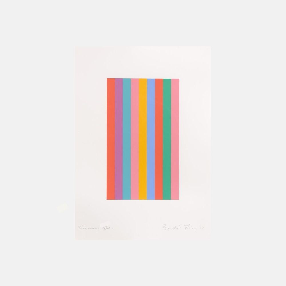 Bridget Riley - Vista -- Screen Print, Horizontal Lines, Op Art by ...
