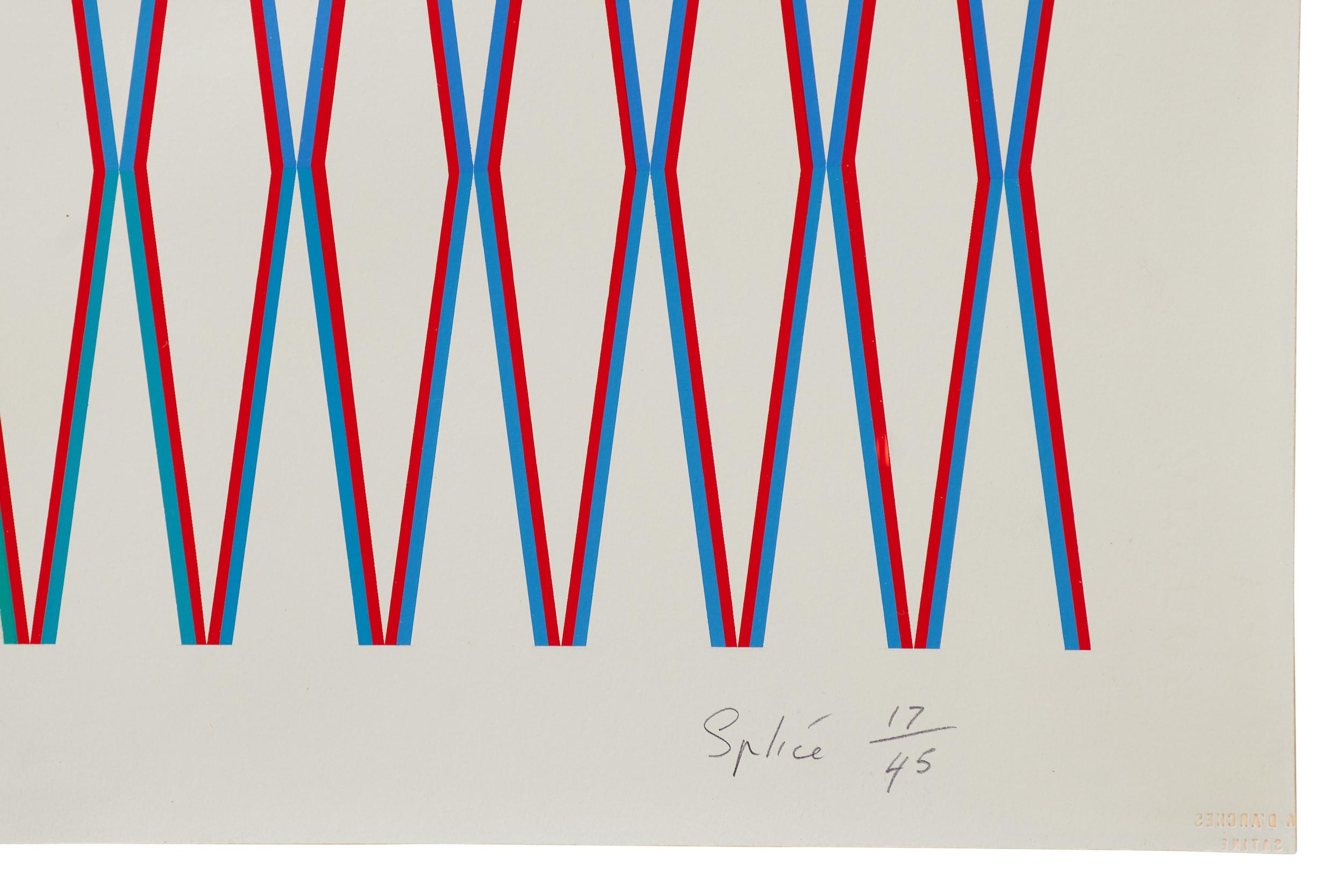 Splice -- Print, Geometrical, Abstract, Op Art by Bridget RIley For Sale 1