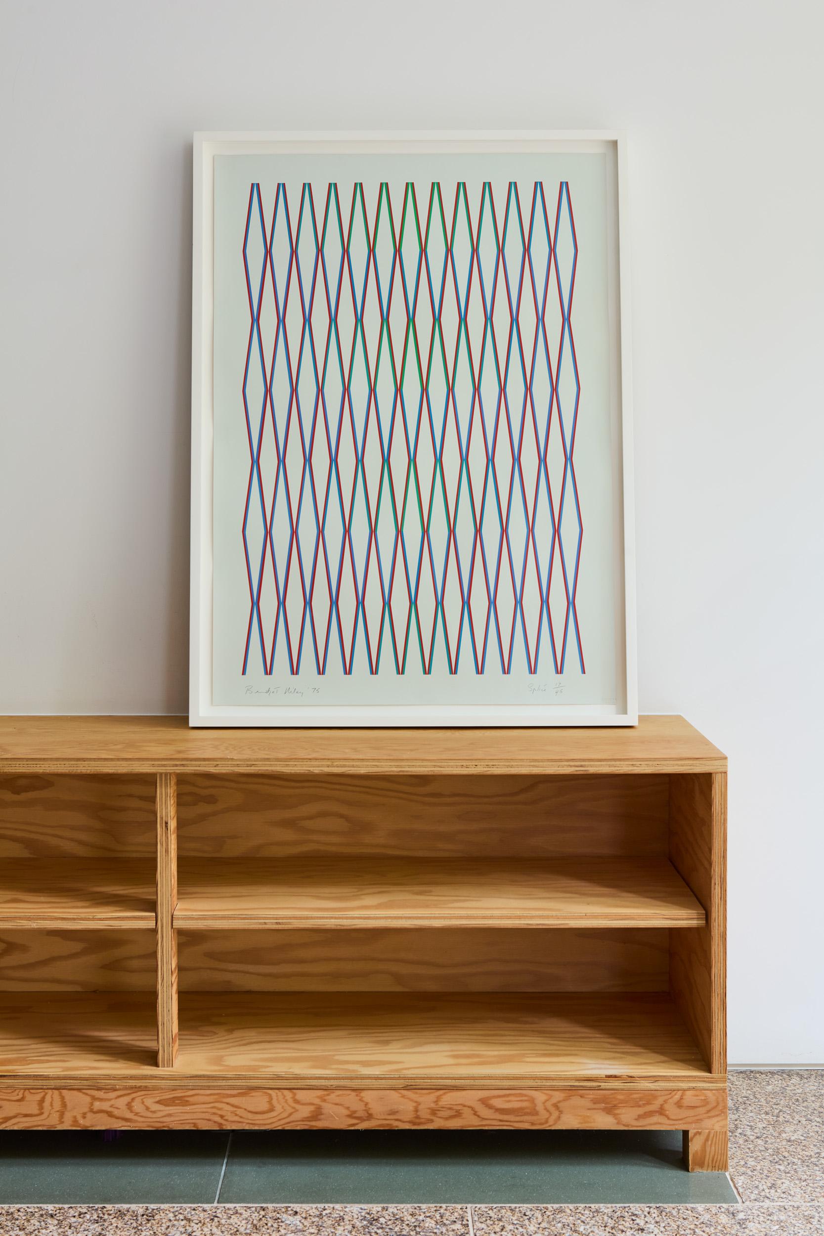 Splice -- Grabado, Geométrico, Abstracto, Op Art de Bridget RIley - Abstract Print Gris de Bridget Riley