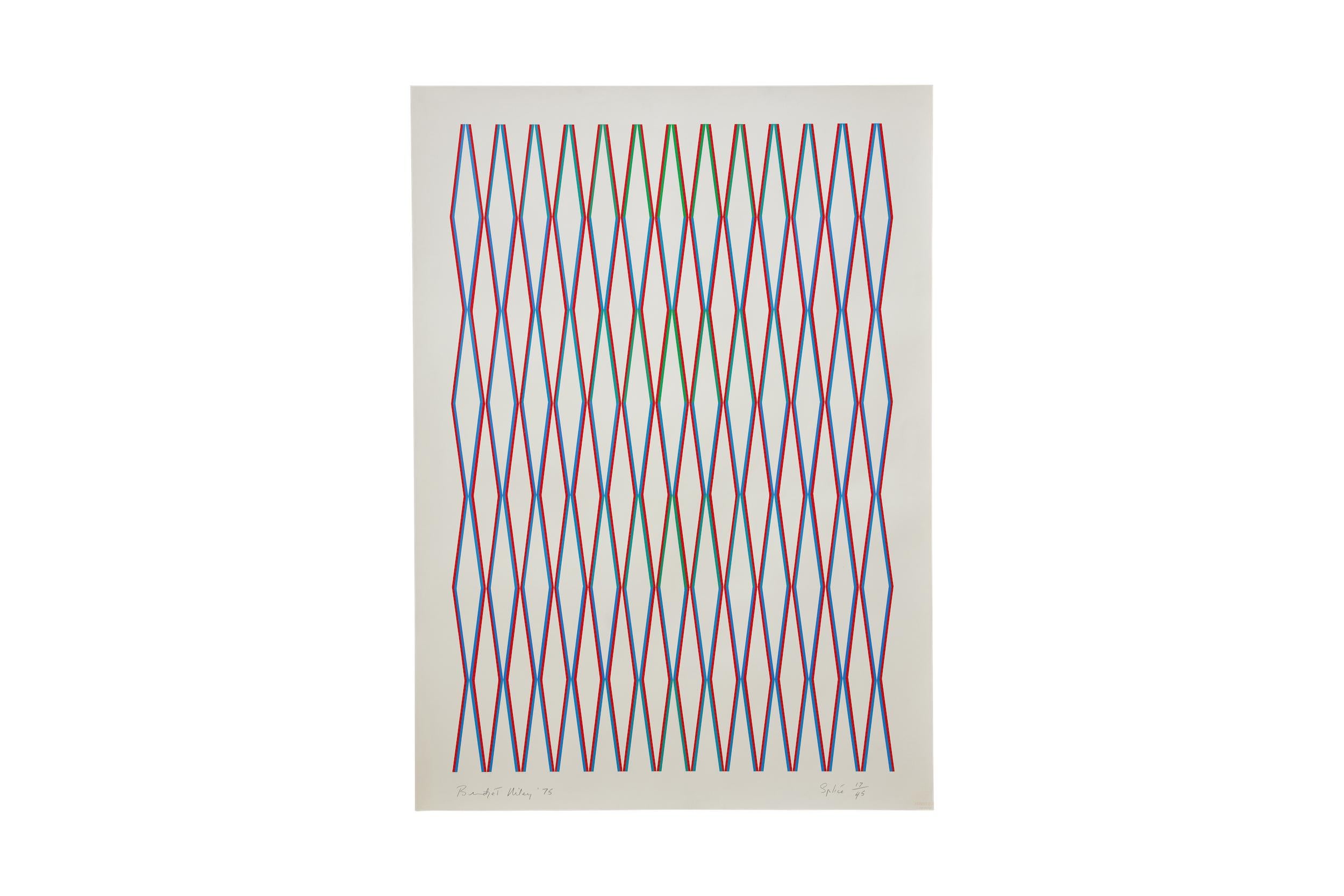 Bridget Riley Abstract Print - Splice -- Print, Geometrical, Abstract, Op Art by Bridget RIley