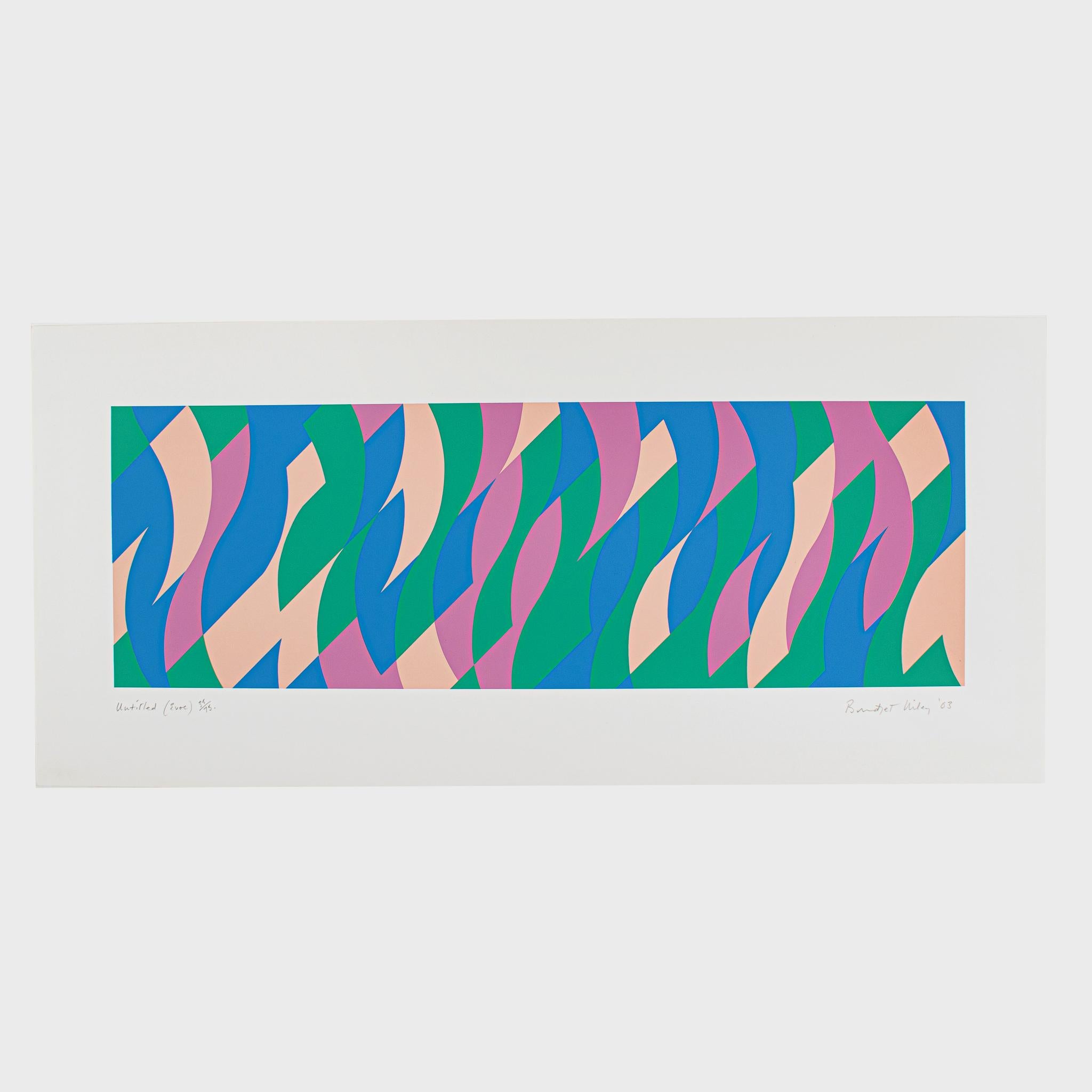 Bridget Riley Abstract Print – Unbetitelt (Evoe)