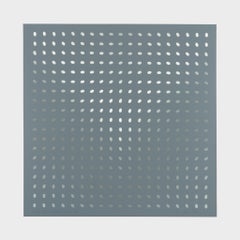 Sin título (Diecinueve Grises D)  Bridget Riley serigrafía abstracta firmada