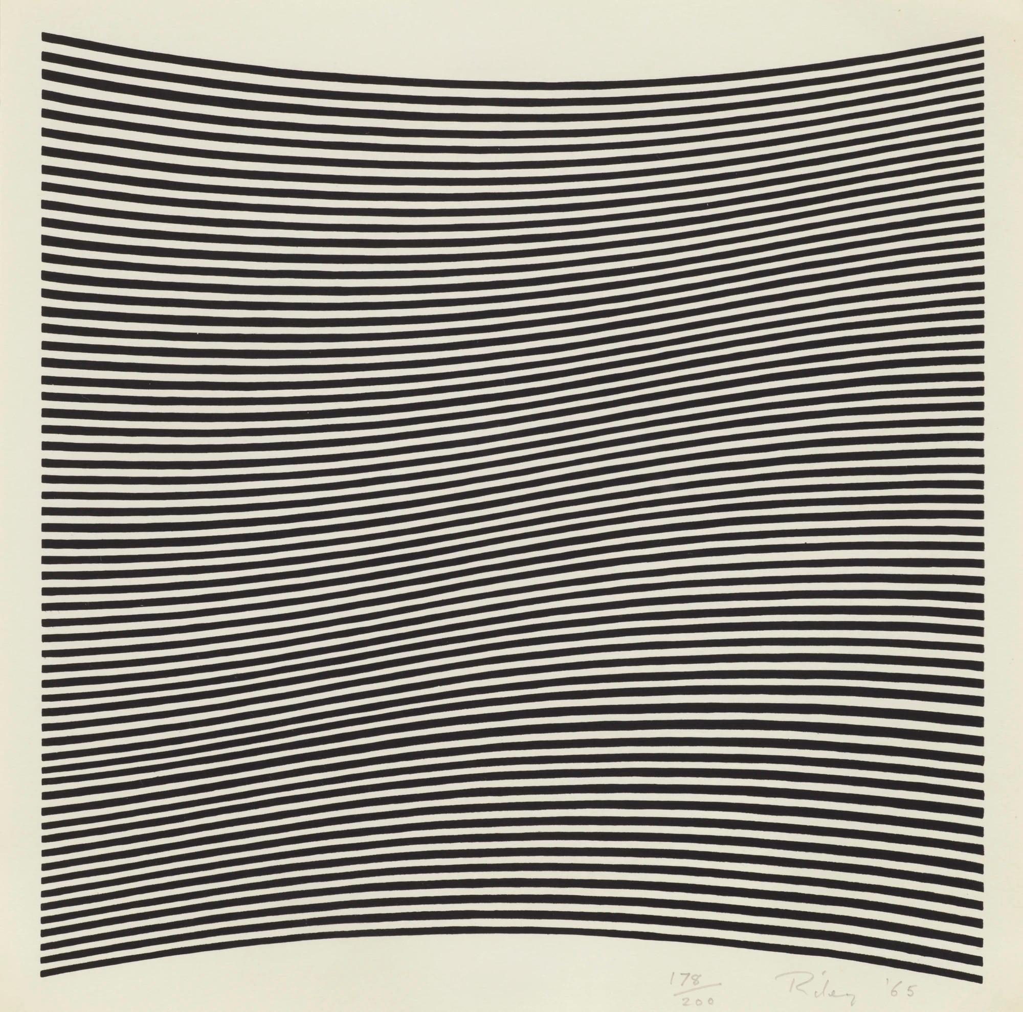 Bridget Riley About Lilac Screenprint Abstract Prints Op Art 