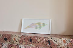 Senza titolo [Wave] -- Serigrafia, strisce, linee, Op Art di Bridget Riley