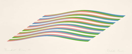 Bridget Riley - Large Fragment -- Screen Print, Abstract Art, Op Art by ...