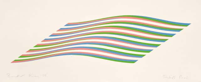 Bridget Riley - Large Fragment -- Screen Print, Abstract Art, Op Art by ...
