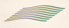 Untitled [Wave] -- Screen Print, Stripes, Lines, Op Art by Bridget Riley