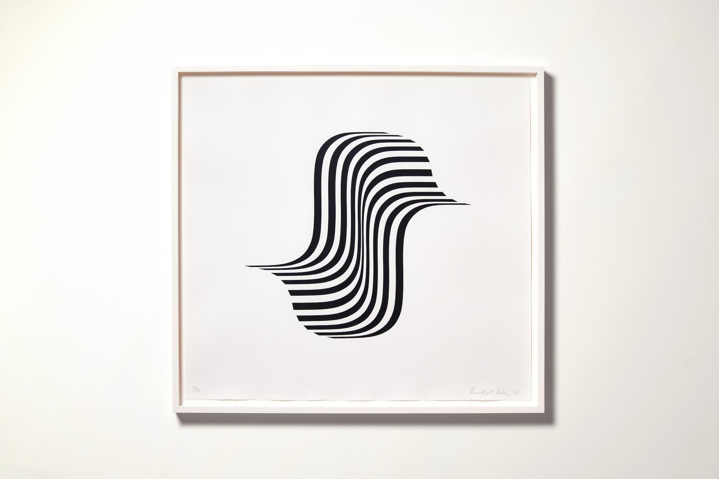 Untitled [Winged Curve] -- Print, Abstract, Op Art by Bridget RIley For Sale 1