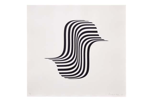 Bridget Riley - One Small Step -- Screenprint, Abstract Art, Op Art by ...