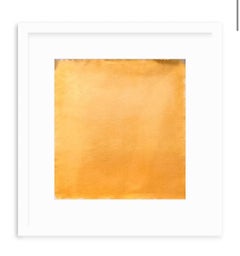 Peinture abstraite jaune canari Colorfield 