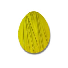 Lime Green Oval Wall Sculpture