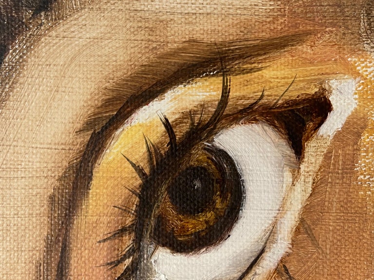 Bridgette Duran - Peinture à l'huile, portrait, œil, visage
