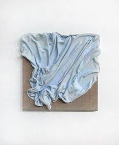 Texture Light Blue Abstract Minimalist Art