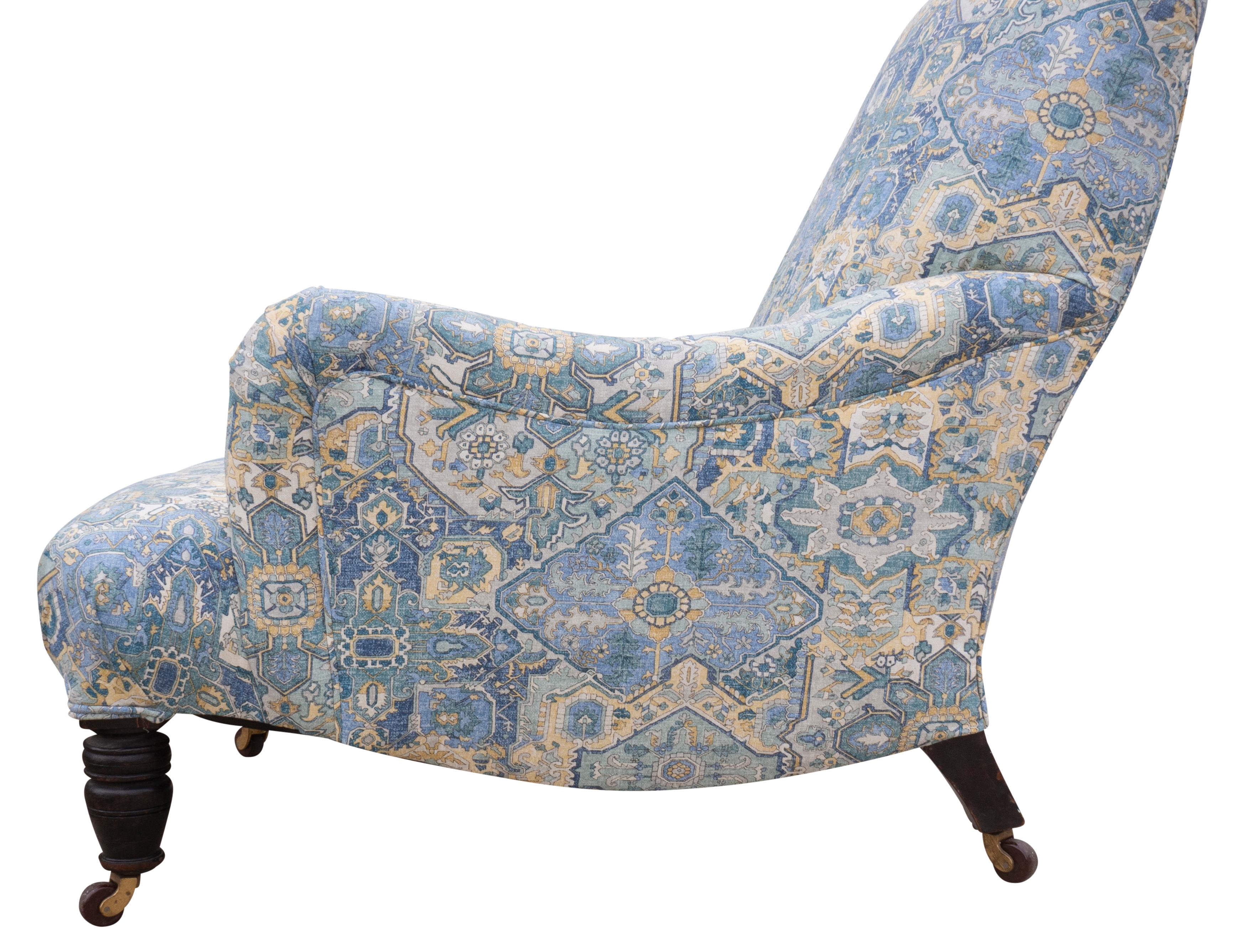 Bridgewater Style Upholstered Armchair For Sale 5