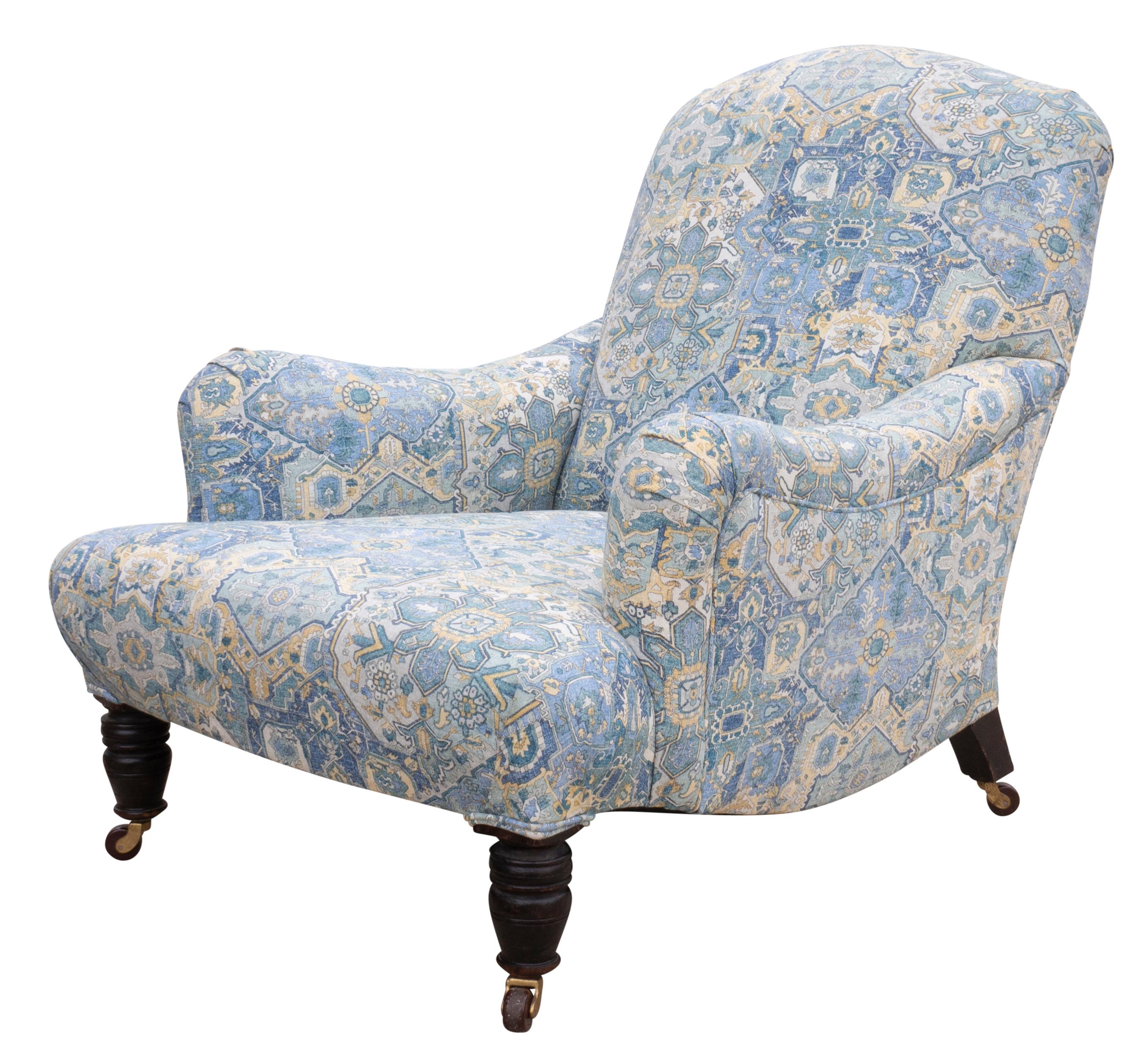 Bridgewater Style Upholstered Armchair For Sale 1