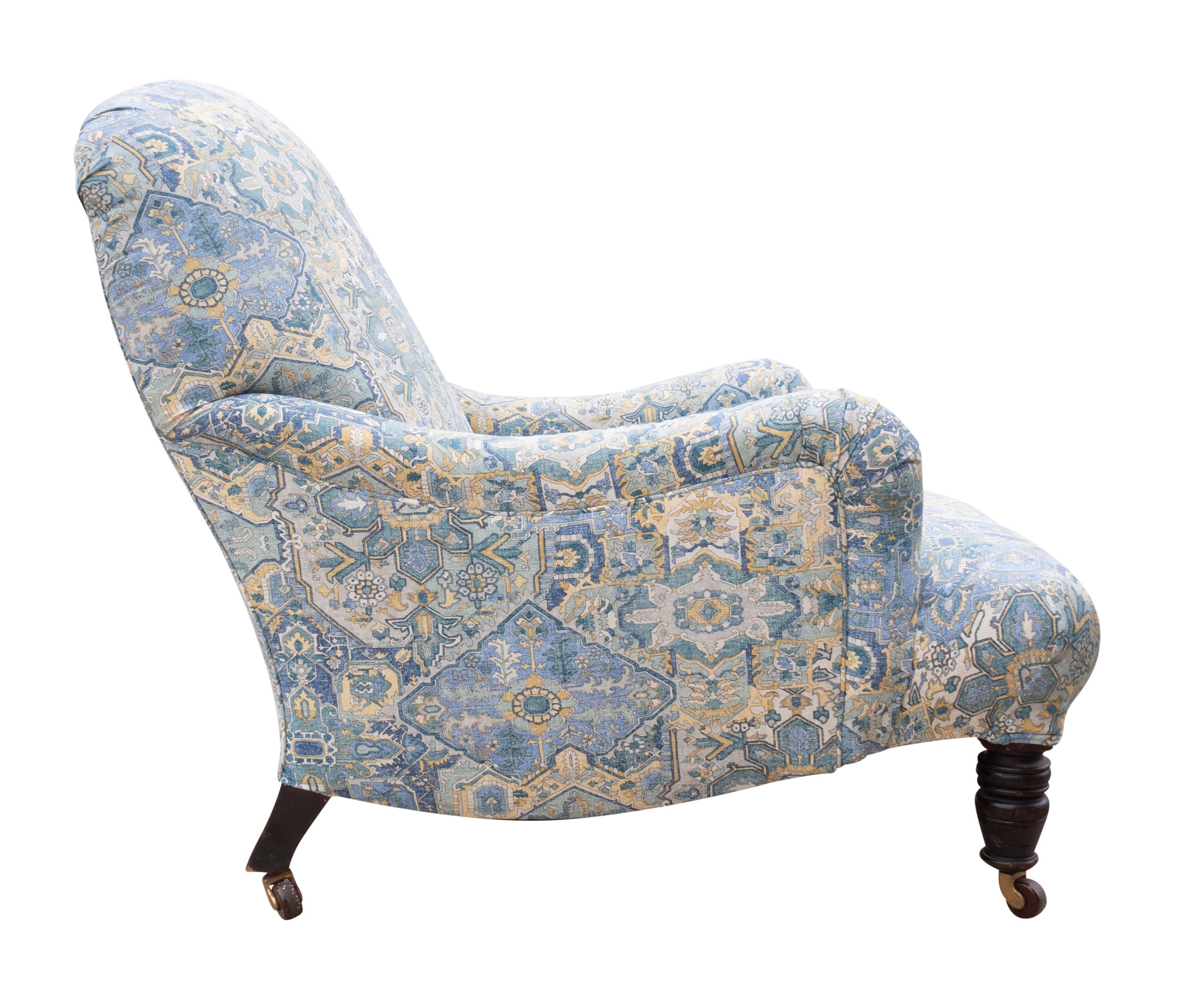 Bridgewater Style Upholstered Armchair For Sale 2