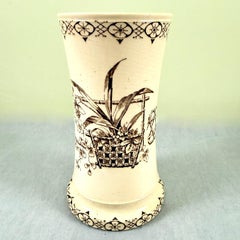 Bridgwood & Clarke Ironstone Aesthetic ‘Orchid’ Toothbrush Holder, circa 1860