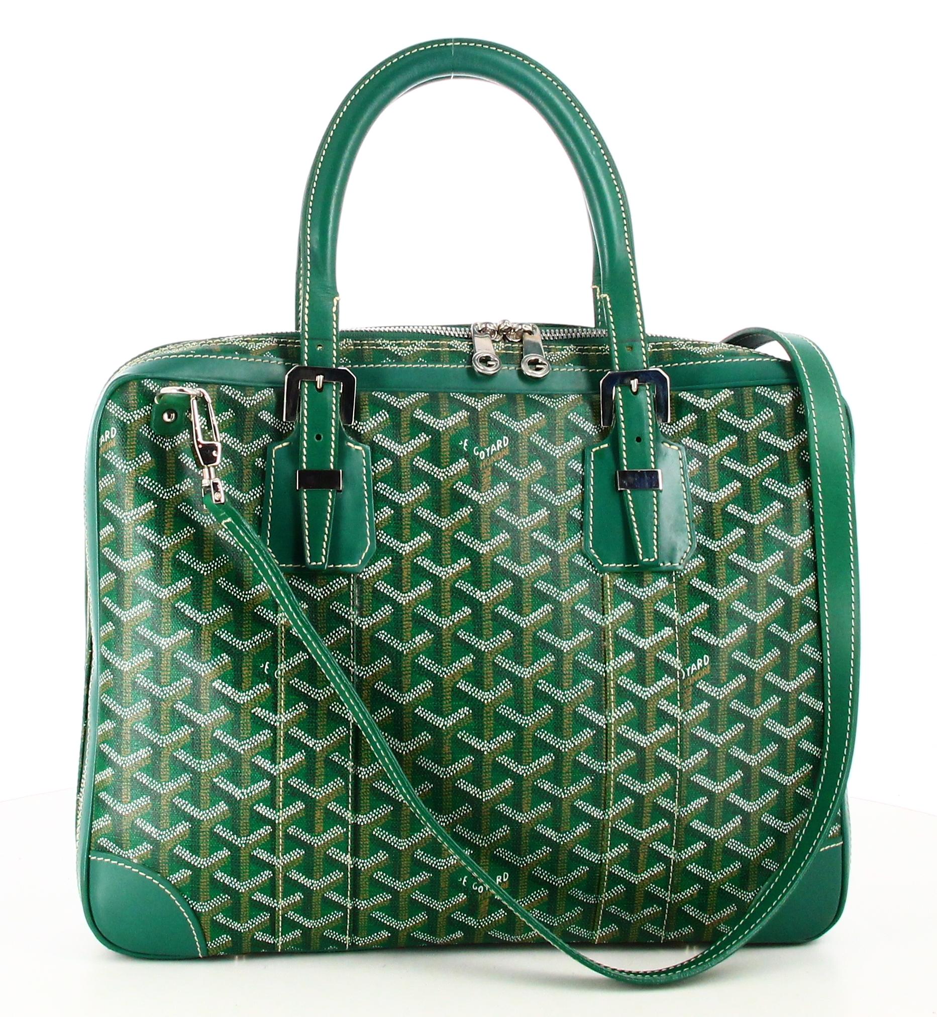 Brief Case Diplomate Goyard Green  For Sale 2