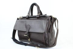 Briefcase Satchel 2way 99mt32 Dark Brown Leather Messenger Bag