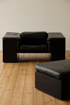 Sillón y otomana «Brigadier», de Cini Boeri para Knoll