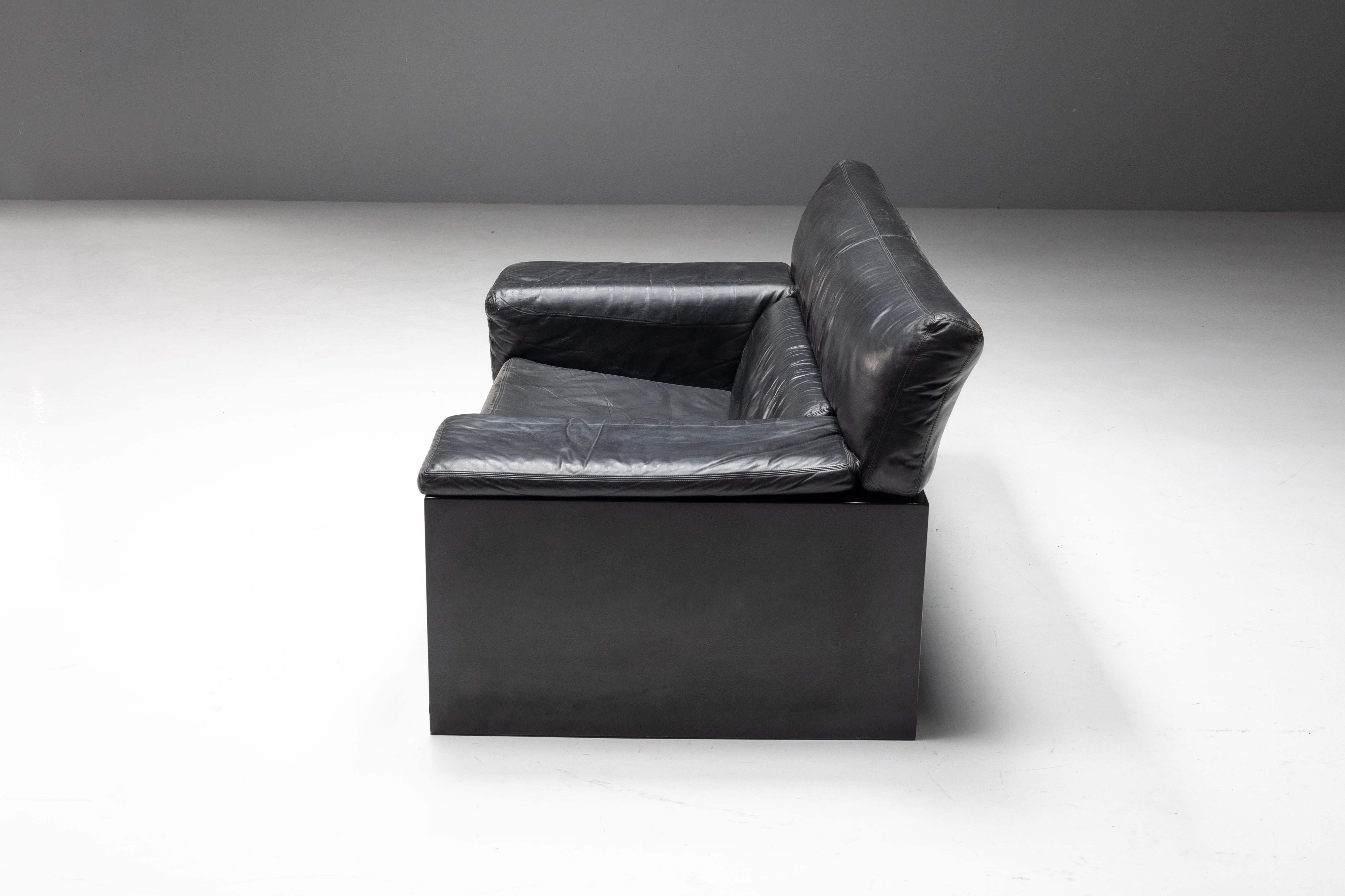 Late 20th Century 'Brigadier' Loveseats by Cini Boeri for Knoll, Italy, 1980s For Sale