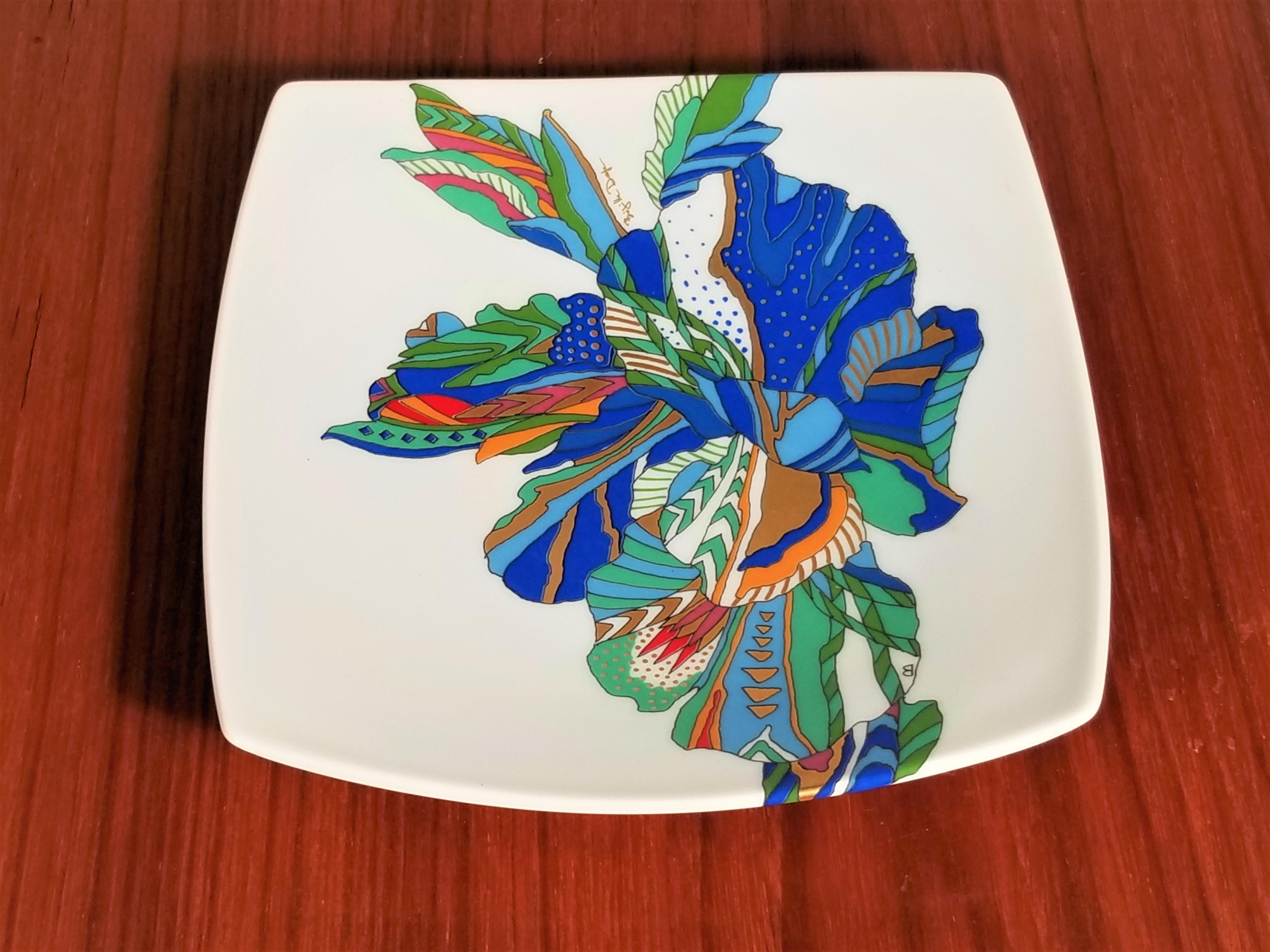 20th Century Brigette Deoge for Rosenthal, Germany Mid Century Serving  Dish or Plate  For Sale