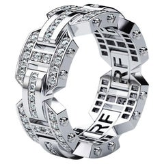 BRIGGS Bague en or blanc 14 carats avec 1,00 carat de diamants