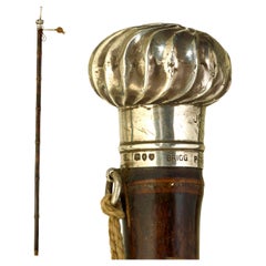 Antique Briggs Patent walking cane with pencil