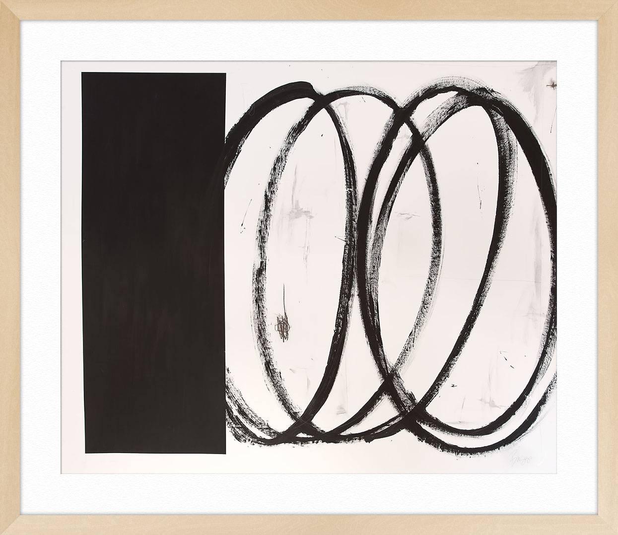 Black Square With Swirls For Sale 1