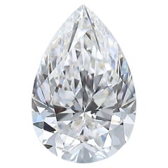 Bright 0.51ct Ideal Cut Pear-Shaped Diamond - GIA Certified