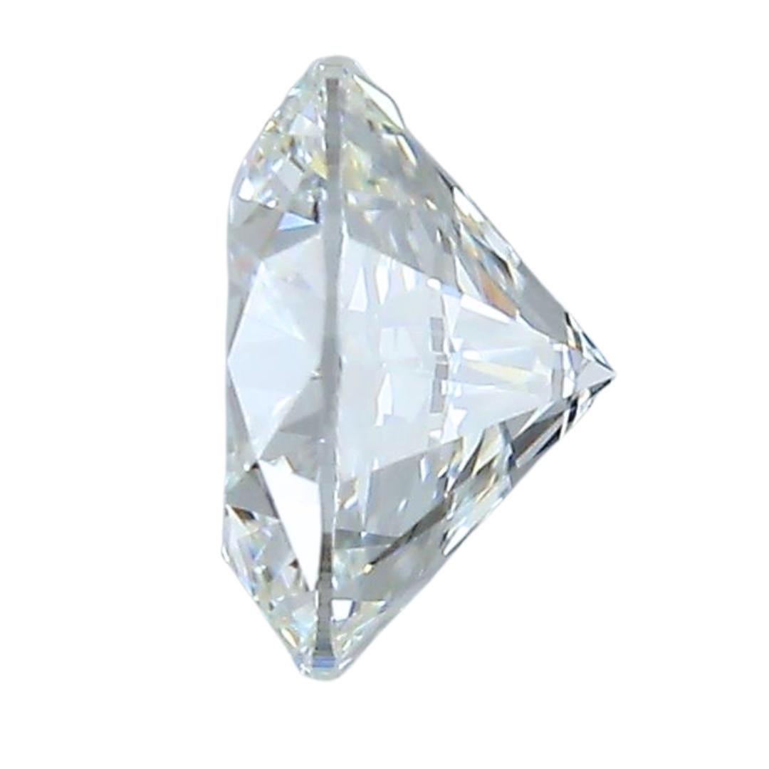 Taille ronde Diamant rond brillant de 0,72 carats à taille idéale - certifié GIA en vente